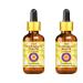 DEve Herbes Pure red raspberry seeds oil (rubus idaeus) with glass dripper natural therapeutic quality cold -pressed (pack of Two) 100ml x 2 (6.76 oz) 100 ml (2 Pack)
