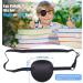 2 Pcs Adjustable 3D Eye Patches for Amblyopia - Black - Adults/Kids - Right or Left Eye Lazy Patch - Buy Online on GoSupps.com