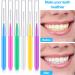 120 Pcs Interdental Brushes & Flossing Heads | Toothpick Cleaners for Oral Hygiene | 6 Colors & Sizes | Men & Women - Buy Online on GoSupps.com