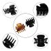 YOHAMA 12pcs Small Hair Claw Clips - 1 inch Mini Jaw Clip for Kids & Adults - Non-slip Hair Clips in Black & Brown for Hairstyle Decoration - Buy Online on GoSupps.com