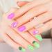 Townley Girl 96 Pcs Stick on Nails Set | 8 Different Mix and Match Press- On Nail Sets for Girls | Self-Adhesive Artificial Nails Purple - Buy Online on GoSupps.com