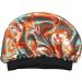 Silk Satin Bonnet for Men - Double Sided Nightcap for Curly Hair, Dreads, Braids - Miami Orange & Blue/White Paisley - Unisex Sleep Cap - Buy Online on GoSupps.com