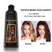Natural Chestnut Brown Hair Color Shampoo for Gray Hair 500ML - Instant Hair Dye for Men & Women - Long Lasting & Easy to Use - Buy Online on GoSupps.com