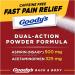 Goody's Back and Body Pain Relief Powder - 24 Dissolve Packs, 24 Individual Packets - Buy Online on GoSupps.com