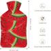 Watermelon Hot Water Bottle with Plush Cover | Hand Warmer for Adults & Children | 26.5x15.3cm | International Shipping Available - Buy Online on GoSupps.com