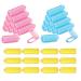 Meiso 36 pieces of foam sponge curlers 2 cm hair rolls soft foam sponge hair winder diy hair styling hairdressing tools hair curlers for women and children