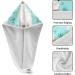 White Llamas Teal Hair Towel 2 Pack - Super Absorbent Quick Dry Hair Turbans for Women & Girls - Buy Online on GoSupps.com