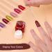 100pcs Fan-shaped Nail Swatches with Metal Buckle for Nail Gel Polish Displays - Buy Online on GoSupps.com
