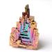 Natural Crystal Rough 1 Piece Rainbow Bismuth Metal Specimen Colorful Cluster Home DecorStones (Color : 31-40g) (Color : 51-60g)