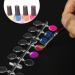 240 Pcs Round False Nail Display Tips - Transparent Nail Art Swatch Sticks for Nail Polish Training & Color Displaying - Buy Online on GoSupps.com
