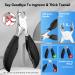 Professional Toe Nail Clippers for Thick Nails - Heavy-Duty Stainless Steel Pedicure Cutter for Ingrown Toenails with Soft Handle - Men and Women - Buy Online on GoSupps.com