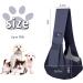 Cuby Dog Sling Carrier for Small Dogs & Cats - Travel Pet Bag (Grid Tissue Blue) - Lightweight & Comfortable - Buy Online on GoSupps.com