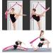 Mingzi Stretching leg spreader easy installation on the door yoga belt stretch band for ballet dancing and gymnastics taekwondo pink