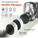 AMZYXUAN Full Face Gas Mask Gas Masks Survival Nuclear and Chemical with 40mm Activated Carbon Filter Reusable Respirator Mask for Gases Vapors Dust Chemicals - Buy Online on GoSupps.com