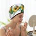 Hair Towel Wrap - Quick Drying Towel Turban with Button | Sunflower Design | Lightweight & Soft - Buy Online on GoSupps.com