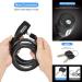 LEICHTEN 4 Feet Coiled Bike Cable Lock with Keys | High Security Heavy Duty Key Lock for Bicycle Outdoors | 1/2 Inch Diameter | Includes Mounting Bracket - Buy Online on GoSupps.com