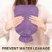 Purple Hot Water Bottle with Cover - 2L Pain Relief Bag for Women | Ideal for Soothing Comfort & Relaxation - Buy Online on GoSupps.com