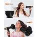 Buy Premium Hair Dryer with Diffuser - Foldable Ionic Fast-Drying | Ideal for Curly Hair - 3 Speeds & Heat Levels - Professional Quiet Blow Dryer - Buy Online on GoSupps.com