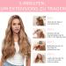 Silk-Co Adjustable Hair Extensions with Rubber Bands - Long Corrugated Synthetic Hair with Clips 60cm Dark Blonde & Silver Gray Highlights - Buy Online on GoSupps.com
