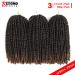 12 Spring Twist Crochet Braids - Butterfly Locs & Ombre Synthetic Hair Extensions (3 Packs) - M1B27 - Buy Online on GoSupps.com