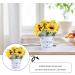 Yardenfun 1pc Simulated Sunflower Artificial Plants Metal Vases for Flowers Realistic Bonsai Adornment Display - Buy Online on GoSupps.com