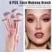 Premium Makeup Brush Set - Professional Foundation Eyes & Lips Brushes in Black Gift Box | Magefy - Buy Online on GoSupps.com
