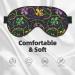 Mardi Gras Printable Sleep Eye Mask - Soft Blindfold with Elastic Strap for Travel & Night Sleeping - Buy Online on GoSupps.com