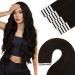 Youngsee Tape in Extensions Real Hair Extensions Tape Brown 55cm Tape Extensions Real Hair Brown Skin Weft Tape Real Hair Extensions Remy Hair Extensions Tape in 50g 20Pcs #2 55 cm 2- #2
