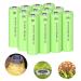 1.2V 700mAh NiMH Rechargeable AA Batteries for Outdoor Solar Lights Garden String Lights Pathway Lights 12 Packs