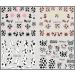 Cow Print Nail Art Stickers - 12 Sheets Water Transfer Decals for Women and Girls - Buy Online on GoSupps.com