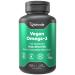 Naturalis Vegan Omega 3 DHA EPA & DPA from Algae | Vegan Society Certified Sustainably Sourced True Full Spectrum | 120 Veggie Softgels (Carrageenan Free) 120 Count (Pack of 1)