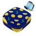 Menstrual bags storage bags for women's bandages portable menstrual pillows zipper bags bags feminine menstruation first period for girls women yellow lemon on blue pattern8617