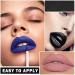 Black Matte Liquid Lipstick - Long Lasting, Waterproof, Halloween Makeup | 24-Hour Original Velvet Lip Stain - Buy Online on GoSupps.com