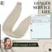 Runature 35cm Tape Extensions - Real Remy Hair White Blond #800 Invisible & Smooth | 40g Human Hair Extensions - Buy Online on GoSupps.com