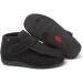 ZHENSI Men's Adjustable Extra Wide Diabetic Slippers - Memory Foam Soft Bottom - Non-Slip - Black - Buy Online on GoSupps.com