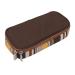 Insulin Cooler Travel Case Premium Canvas PU Insulated Diabetic Bag Thermometer Portable Medicine Cooling Bag (Coffee)