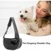 Shop Adjustable Cat Sling Carrier & Dog Cloth - Soft Washable Breathable Bag for Puppies & Small Dogs | Neflum L Black Mesh - Buy Online on GoSupps.com