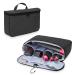Teamoy Travel Storage Bag Compatible with Dyson Airwrap Styler Portable Travel Organiser for Airwrap Styler and Attachments Black Style 2-- Portable bag for hair curler Black