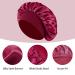 4PCS Silk Hair Bonnets for Sleeping & Shower Cap Set - Elastic Wide Band for Black Women & Men - Ideal for Curly Hair - Multicolor (Black, Wine Red, Purple, Brown) - Buy Online on GoSupps.com