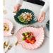 Fruit Dish Gold Plating Ceramic Plate Set Fashion Maple Leaf Design Jewelry Tray Tableware Accessories Dim Sum Fruit Plate Kitchen Dining Dish Pink L - Buy Online on GoSupps.com
