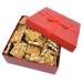 Gourmet Peanut Brittle Red Gift Box - by Its Delish | Handmade Old-Fashioned Style | Beautiful & Delicious Square Cut Pieces 16 Oz Peanuts Brittle | New Years Party Fathers Mothers Day Anniversary Hostess Valentine's Day |