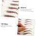FOMIYES 20 Sheets Waterproof Eyebrow Stickers Temporary Eyebrow Tattoos Brown 6d Hair-like Eyebrows Stickers - Buy Online on GoSupps.com