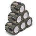 AIRSSON 6 Roll Camouflage Tape Cling Scope Wrap Military Camo Stretch Bandage Gun Rifle Shotgun Camping Hunting 2" x 177" x 6 yds Self-Adhesive (6 Kinds for Choice) Woodland 6 Pack