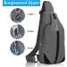 WATERFLY Anti-Theft Sling Bag for Men & Women - Multipurpose Gray Chest Bag Hippie Crossbody Daypack - Buy Online on GoSupps.com