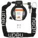 nean bicycle lock frame lock with chain ring lock bicycle rim lock black 5.5 x 900 mm