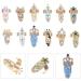 Lurrose Rhinestone Fingernail Rings - 12Pcs Crystal Nail Covers for Women, Girls - Fashion Nail Art Jewelry Charms - Buy Online on GoSupps.com