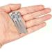 JOYOYO 50 Pcs Double Prong Pin Curl Clips - 1.8 Inch Metal Alligator Hair Clips for Hair Styling and DIY Accessories - Silver - Buy Online on GoSupps.com