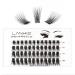 Lankiz single eyelashes 0.07 C curl 10-16mm wrong eyelash extensions for eyelash extensions 48 PCs cluster lashes DIY artificial eyelashes individually fake lashes at home common C-mix common 48pcs