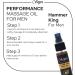 Hammer King Warming Massage Oil - All Natural & Edible Paraben-Free for Men | Sensual Essential Oil for Intimate Massage - 30ml - Buy Online on GoSupps.com