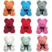 NC 25/40 Cm Rose Bear Heart-Shaped Artificial Flower Rose Teddy Bear Lady Valentine's Day Wedding Birthday Deeppink 25CM - Buy Online on GoSupps.com